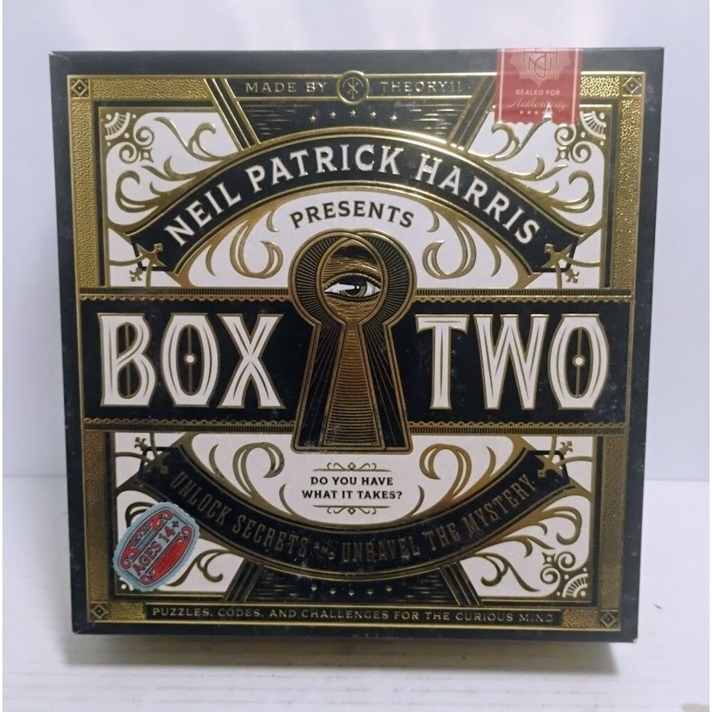 THEORY 11 BOX TWO PUZZLE ESCAPE ROOM GAME BY NEIL PATRICK HARRIS COMPLETE